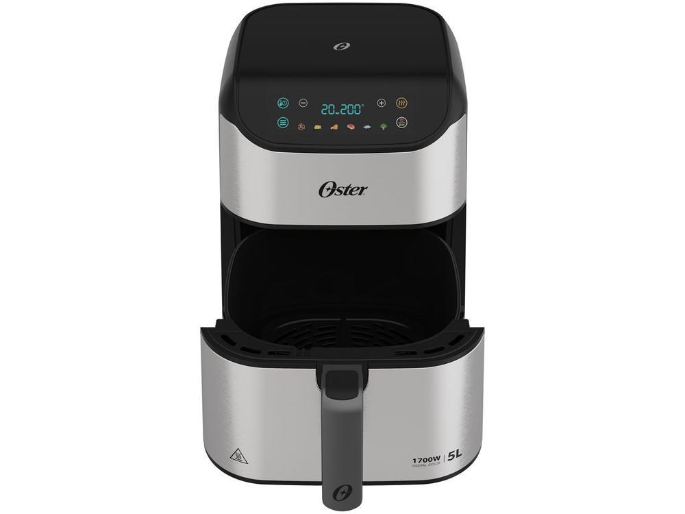 Air Fryer Oster OFRT930 Inox e Preto com Timer Inox 5L - 18