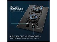 Cooktop 2 Bocas a Gás GLP Mondial Preto Acendimento Automático Portátil CTG-04 - 3
