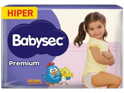 Fralda Babysec Premium Hiper XXG 13kg 52 Unidades