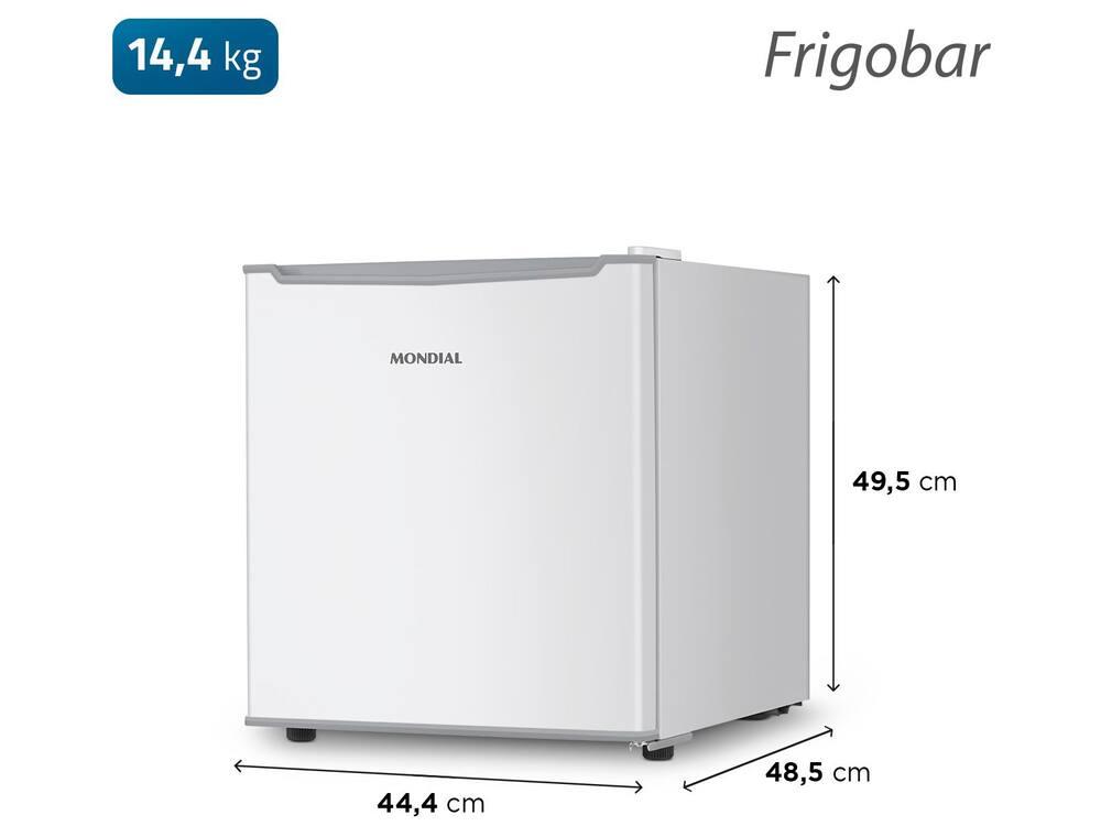 Frigobar Mondial 46L Branco e Cinza FGB-01-W50 - 8