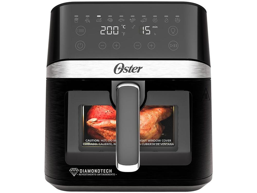 Air Fryer Oster DiamondTech Preto e Prata com Timer 6L - 13