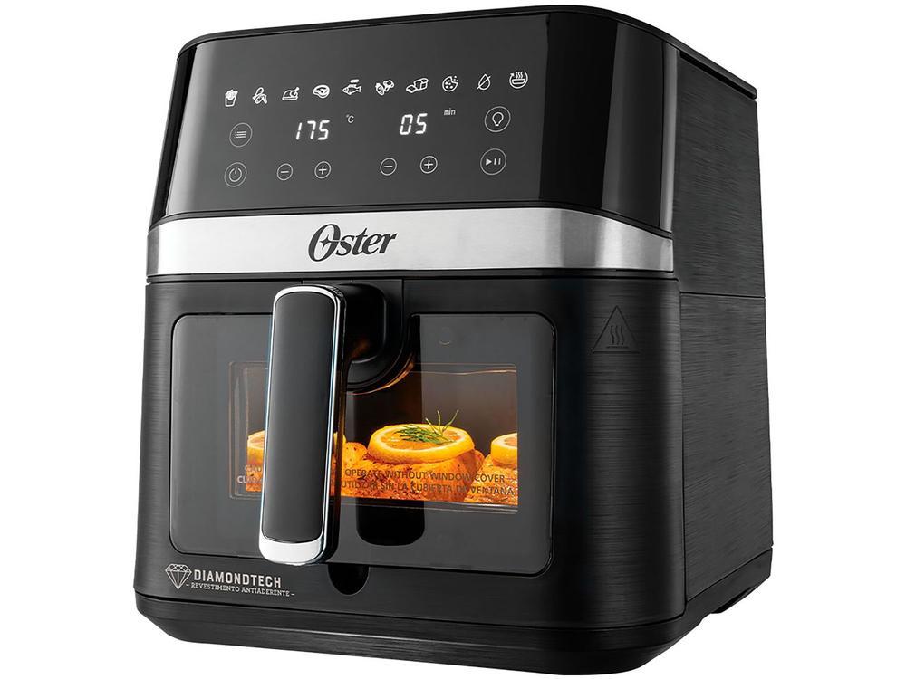 Air Fryer Oster DiamondTech Preto e Prata com Timer 6L - 14