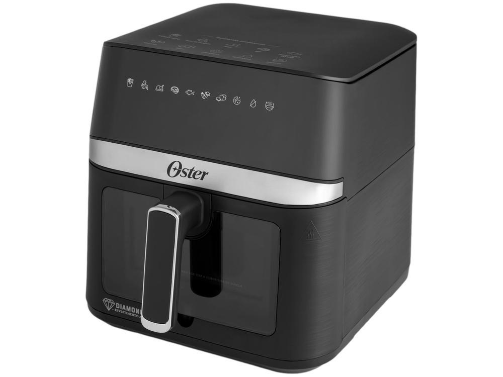 Air Fryer Oster DiamondTech Preto e Prata com Timer 6L - 1