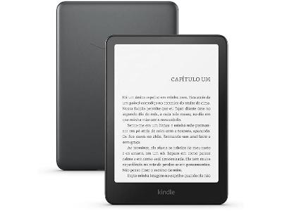 Kindle Paperwhite 12ª Geração 2024 Amazon 7" 32GB 300 ppi Preto Metálico