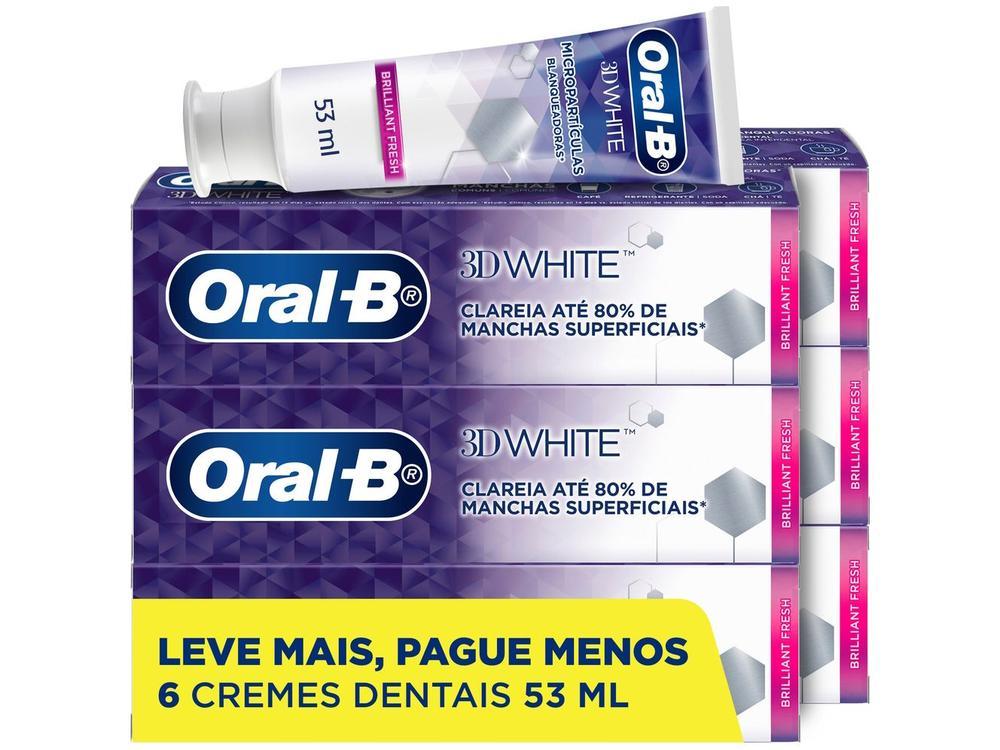 Creme Dental Oral-B 3D White Brilliant Fresh 70g 6 unidades - 2
