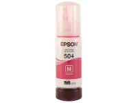 Garrafa de Tinta Epson EcoTank T504 Magenta Original Refil - 1