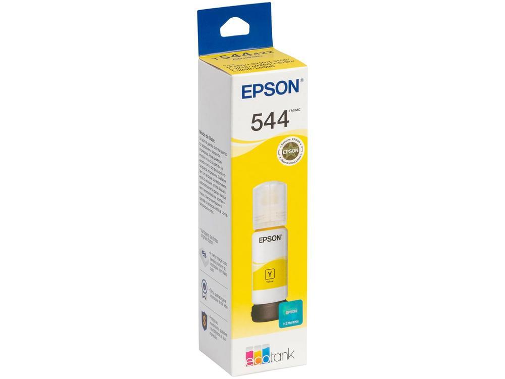 Garrafa de Tinta Epson EcoTank T544 Amarelo Original Refil - 4