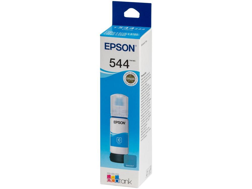 Garrafa de Tinta Epson EcoTank T544 Ciano Original Refil - 2