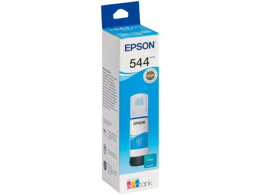 Garrafa de Tinta Epson EcoTank T544 Ciano Original Refil - 4