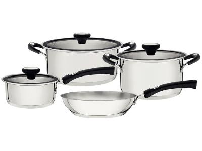 Jogo de Panelas Tramontina de Inox Prata 4 peças Solar