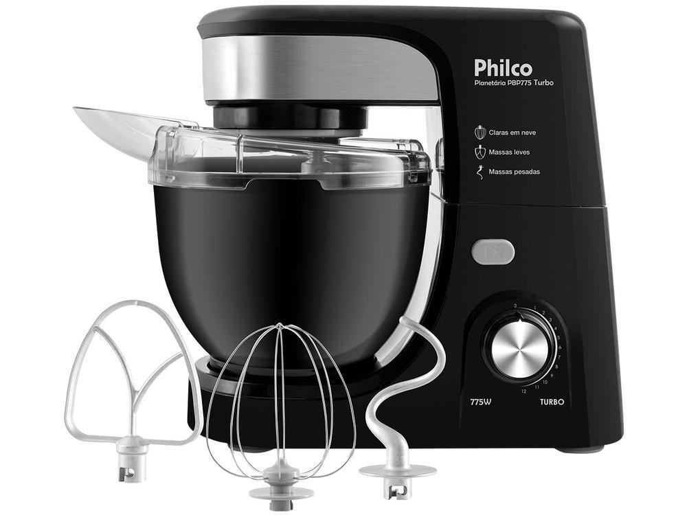 Batedeira Planetária Philco Preta 775W 12 Velocidades 4 Litros Turbo PBP775P - 10
