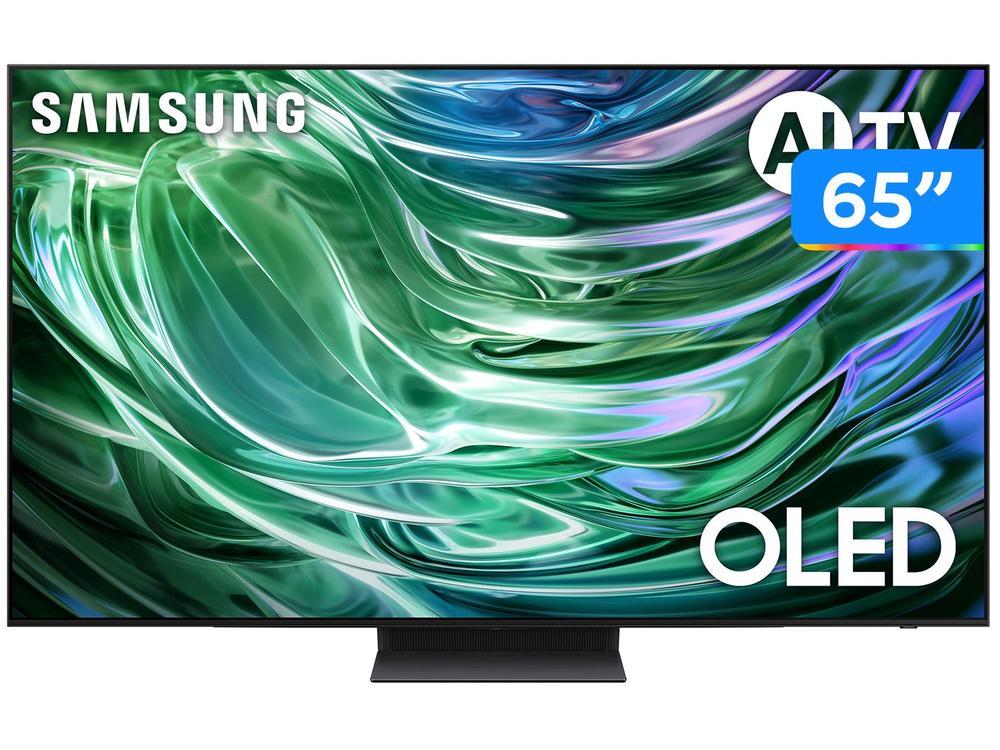Smart TV 65" Samsung 4K UHD OLED Big TV QN65S90DAEXZD 120Hz Tizen com Alexa e Bixby 4 HDMI 2 USB-A - 1