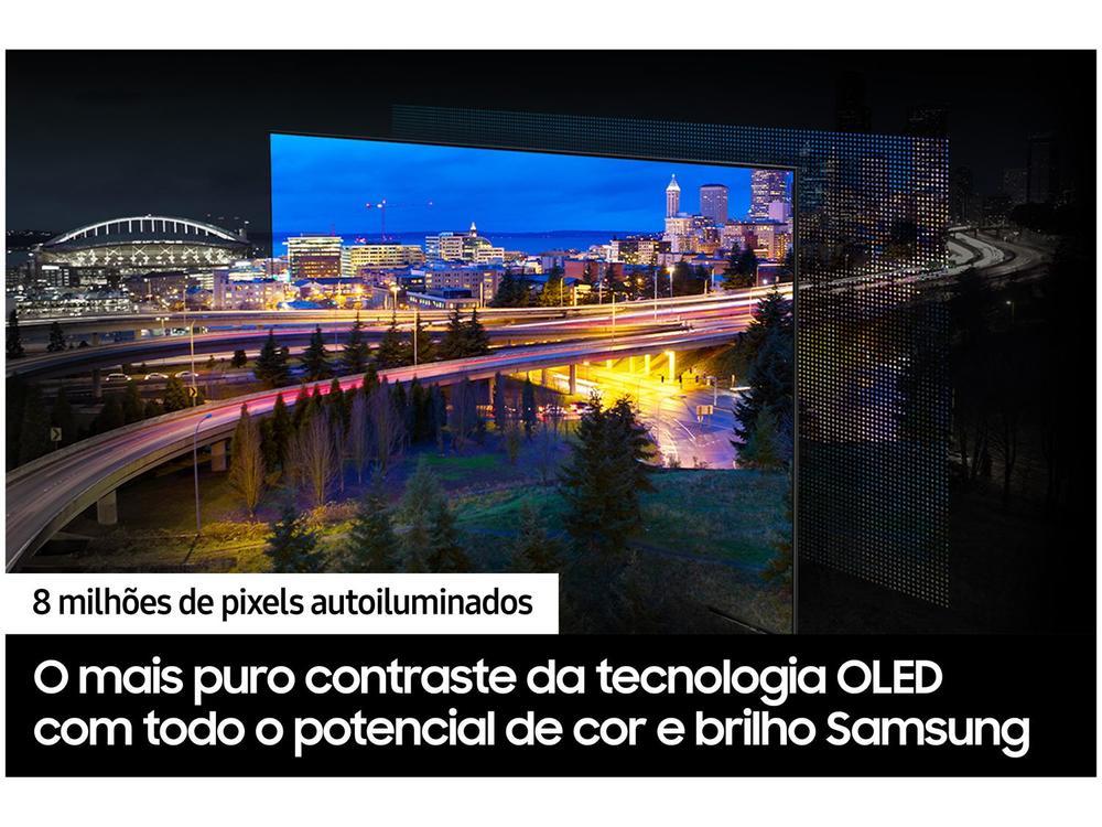 Smart TV 65" Samsung 4K UHD OLED Big TV QN65S90DAEXZD 120Hz Tizen com Alexa e Bixby 4 HDMI 2 USB-A - 6