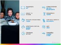 Smart TV 65" Samsung 4K UHD OLED Big TV QN65S90DAEXZD 120Hz Tizen com Alexa e Bixby 4 HDMI 2 USB-A - 2