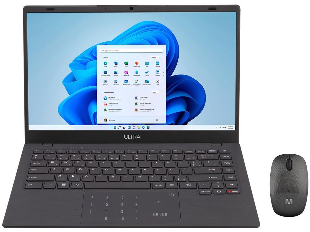 Notebook Multi Ultra UB251 4GB RAM 128GB eMMC 14" HD Windows 11 UB251 + Mouse Sem Fio - 1