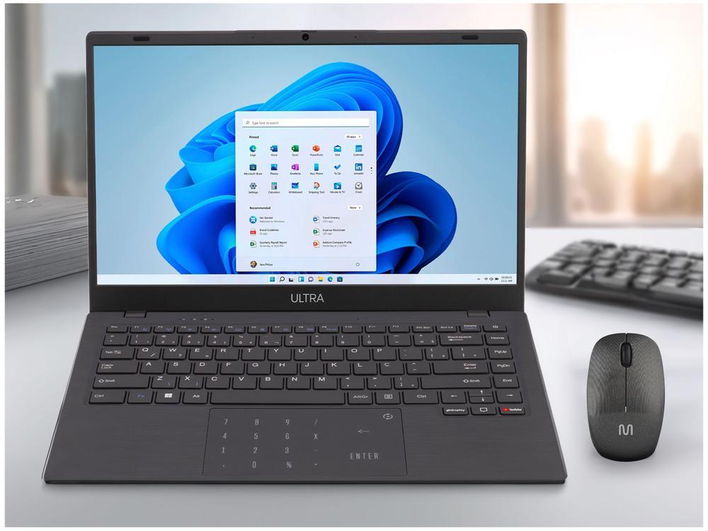 Notebook Multi Ultra UB251 4GB RAM 128GB eMMC 14" HD Windows 11 UB251 + Mouse Sem Fio - 4
