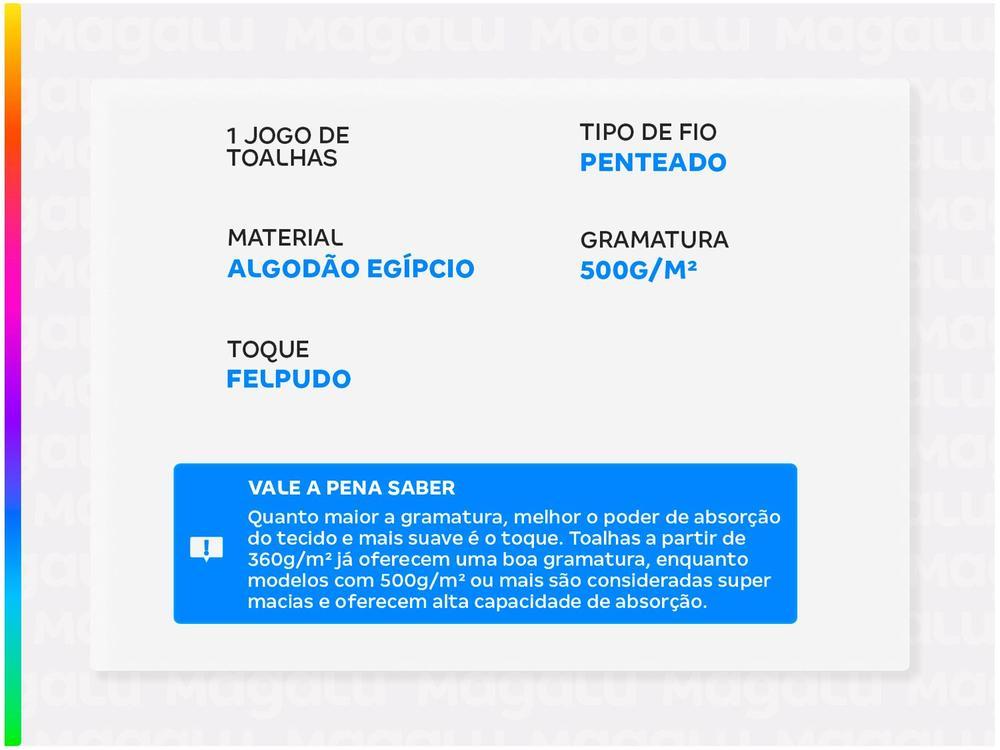 Jogo de Toalhas de Banho Dohler 100% Algodão Kairo Roxo 4 Peças - 2
