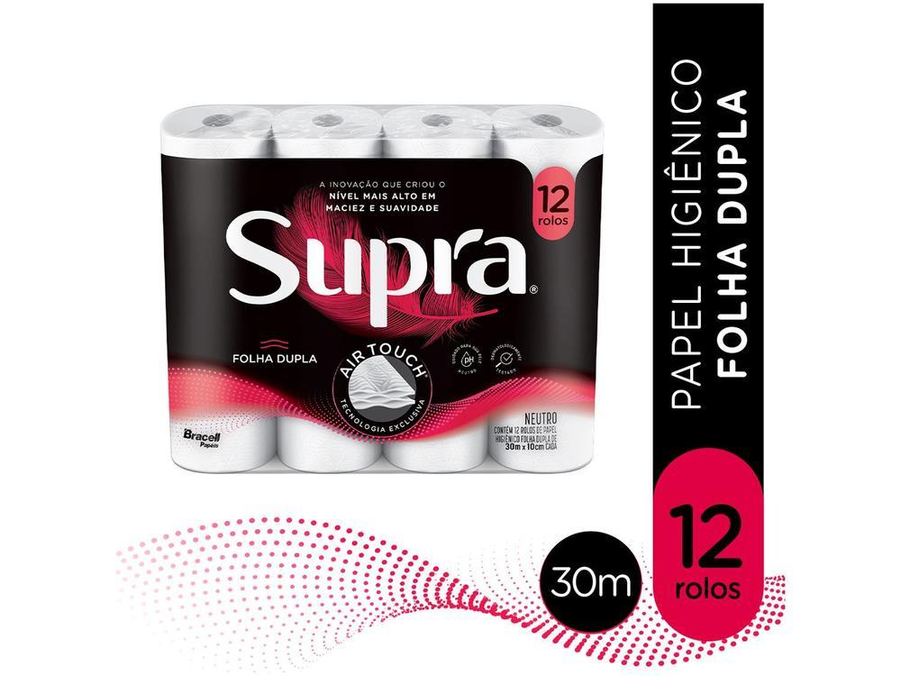 Papel Higiênico Folha Dupla Bracell Supra 12 Rolos 30m - 2
