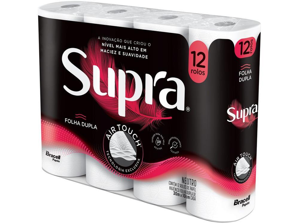 Papel Higiênico Folha Dupla Bracell Supra 12 Rolos 30m - 6