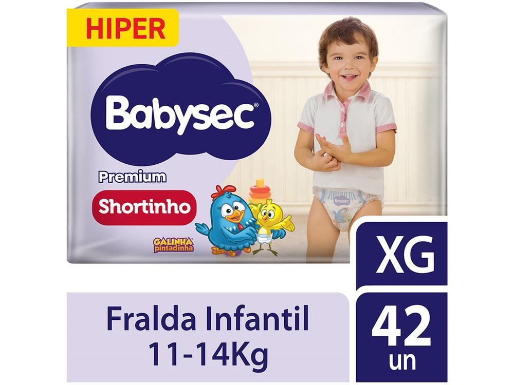 Fralda Shortinho Babysec Premium Hiper XG 11 a 14kg 42 Unidades - 2