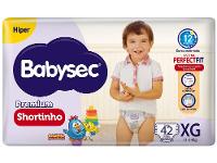 Fralda Shortinho Babysec Premium Hiper XG 11 a 14kg 42 Unidades - 1
