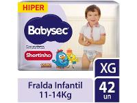 Fralda Shortinho Babysec Premium Hiper XG 11 a 14kg 42 Unidades - 2