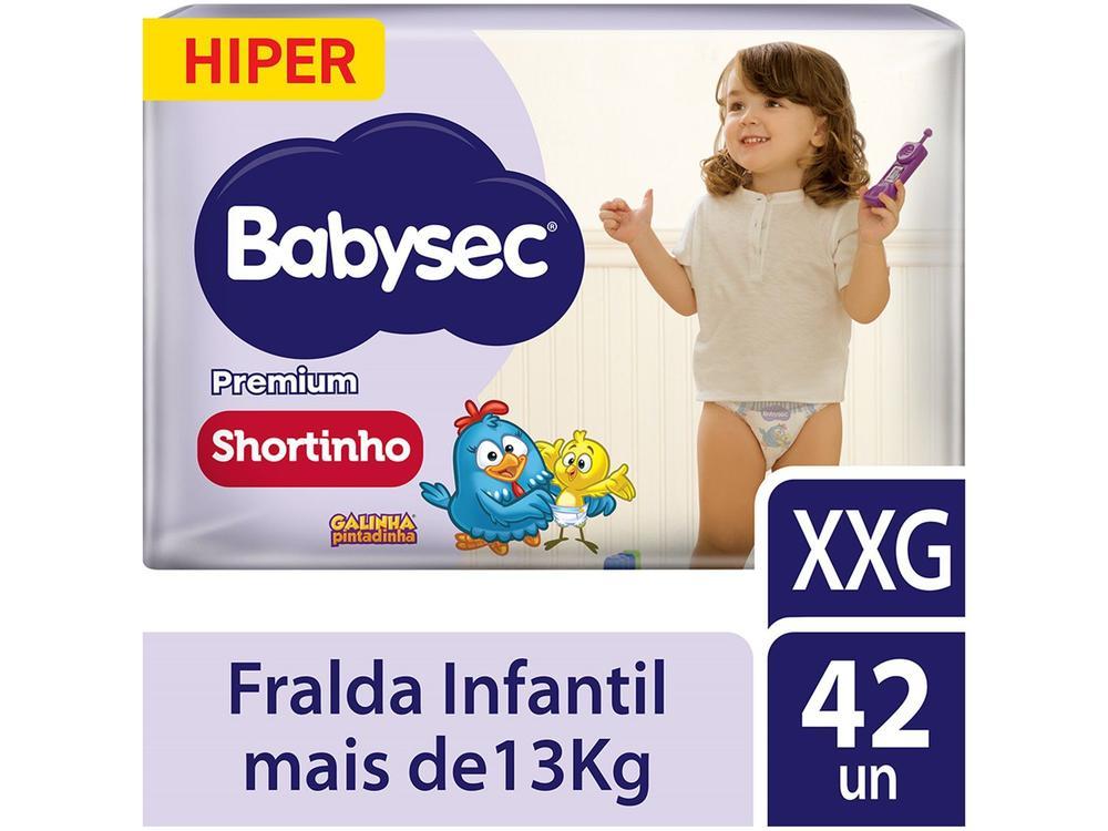 Fralda Shortinho Babysec Premium Hiper XXG 13kg 42 Unidades - 11