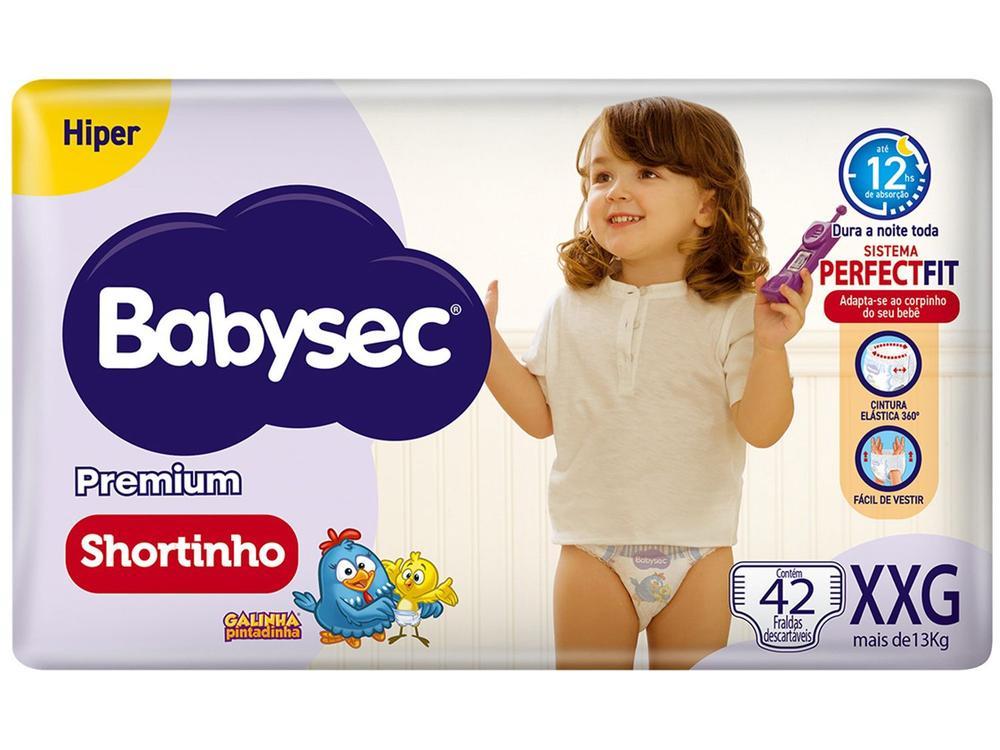Fralda Shortinho Babysec Premium Hiper XXG 13kg 42 Unidades - 1