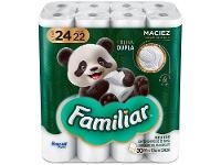 Papel Higiênico Folha Dupla Bracell Familiar 24 Rolos 30m - 1