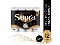 Papel Higiênico Folha Tripla Bracell Supra 12 Rolos 20m - 2