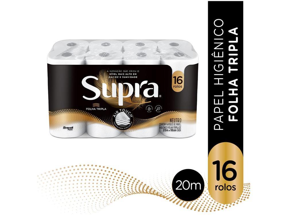 Papel Higiênico Folha Tripla Bracell Supra 16 Rolos 20m - 2