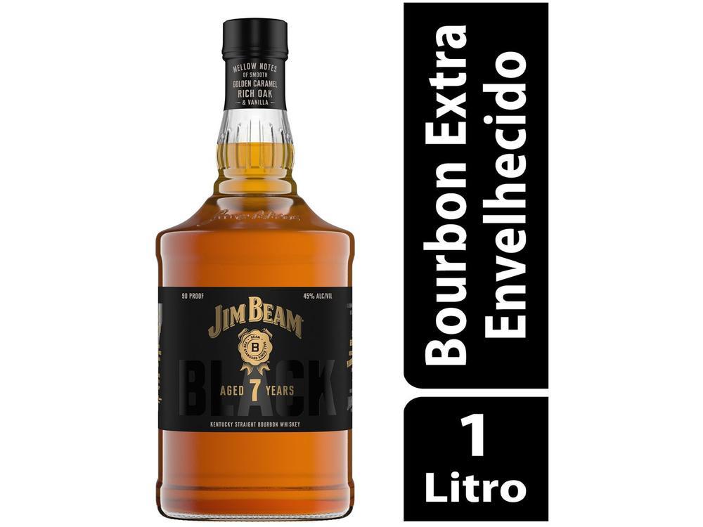 Whisky Jim Beam Black Bourbon 7 Anos Americano 1L - 2