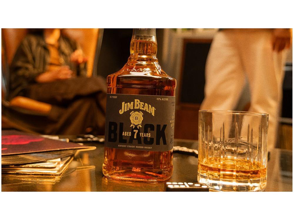 Whisky Jim Beam Black Bourbon 7 Anos Americano 1L - 3
