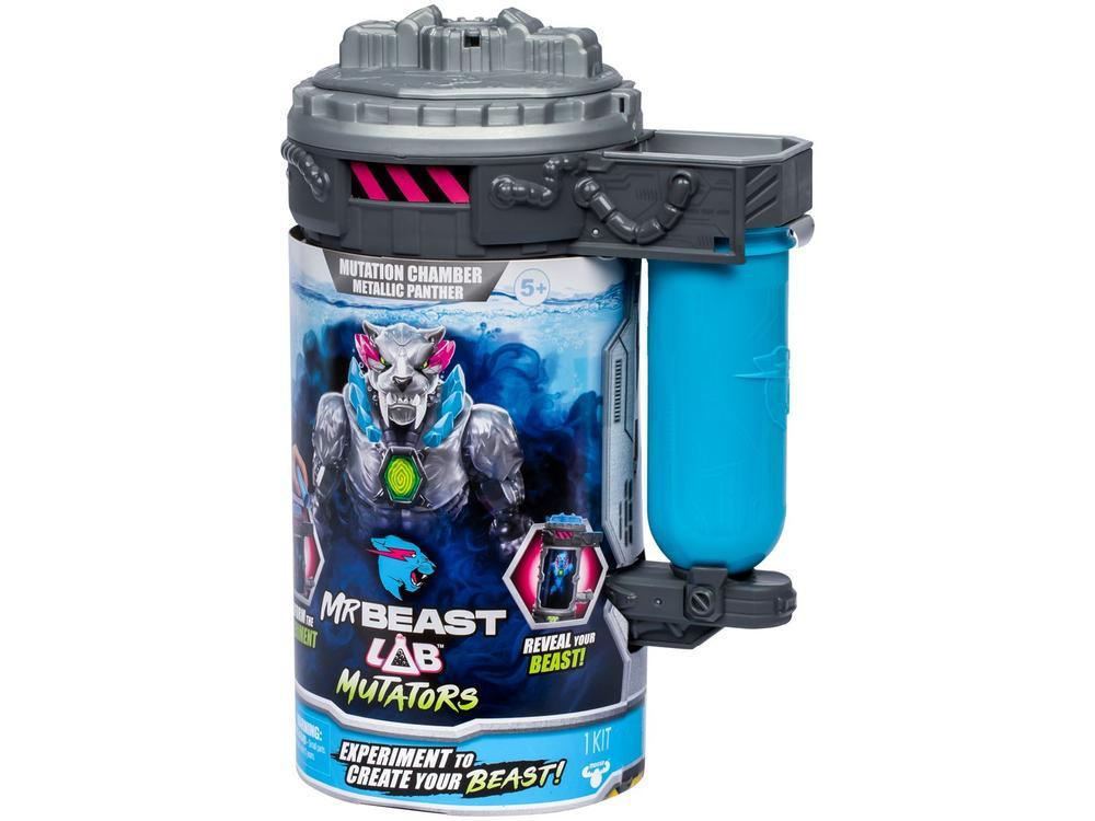 Boneco MrBeast Lab Mutators Pantera Metálica 13cm - 16