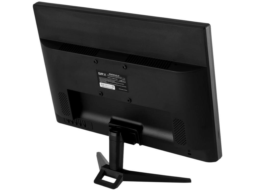 Monitor 20" LED 75Hz 5ms BRX Office Widescreen HDMI e VGA - 8