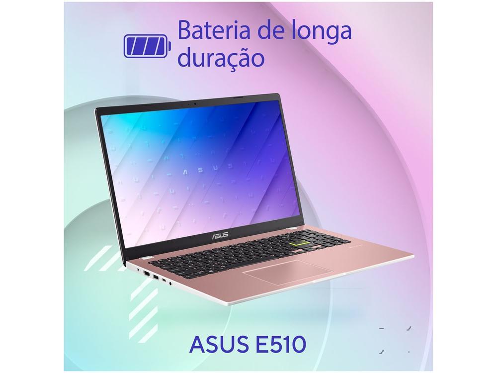 Notebook ASUS Vivobook Go 15 Intel Celeron 4GB RAM 128GB eMMC 15,6" UHD Rosa Windows 11+ Microsoft 365 Personal Office E510KA-BR833WS - 16