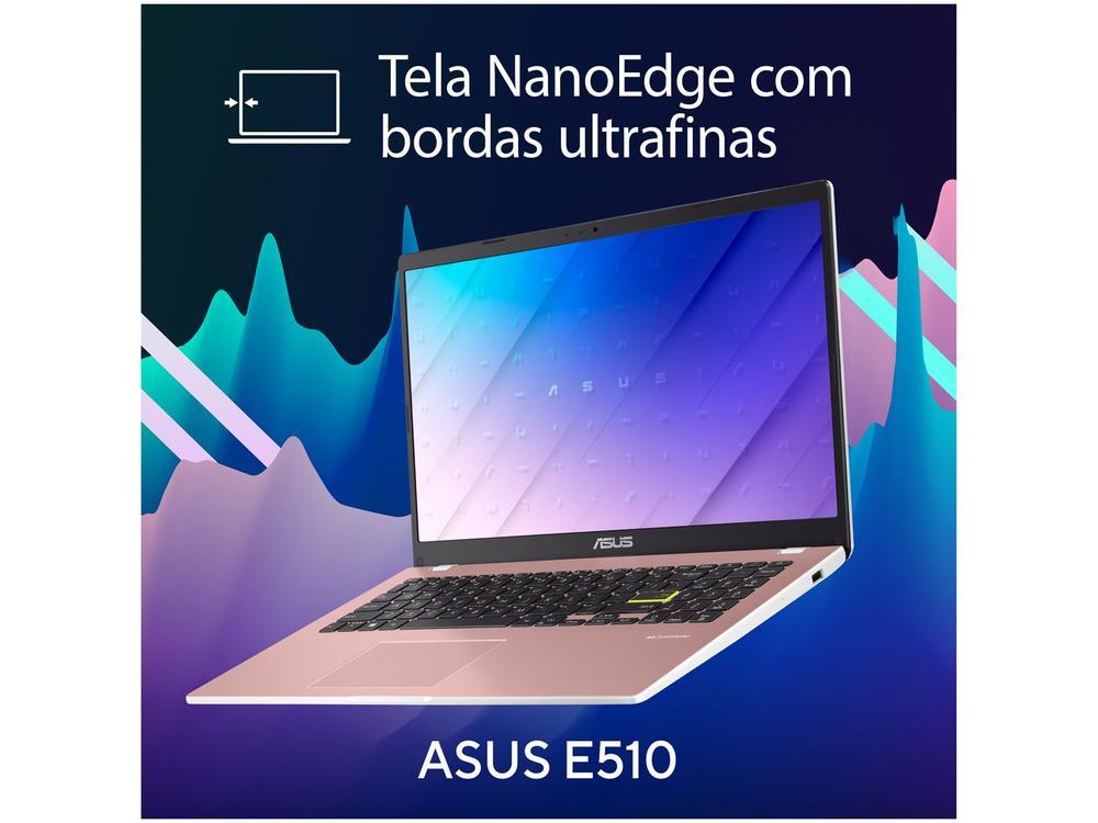 Notebook ASUS Vivobook Go 15 Intel Celeron 4GB RAM 128GB eMMC 15,6" UHD Rosa Windows 11+ Microsoft 365 Personal Office E510KA-BR833WS - 5