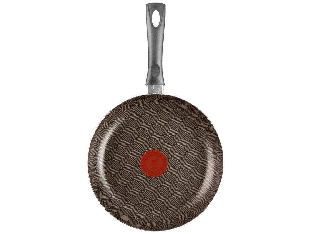 Frigideira Antiaderente Rochedo de Alumínio Facilita Vermelho 30cm - 8