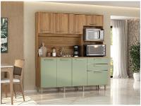 Armário de Cozinha Compacta Luciane Luna 8 Portas 2 Gavetas com Torre Quente - Opcional para Pia - 11