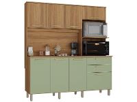 Armário de Cozinha Compacta Luciane Luna 8 Portas 2 Gavetas com Torre Quente - Opcional para Pia - 5