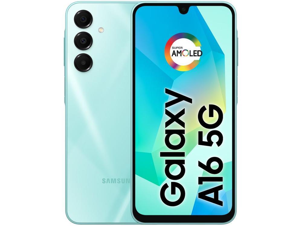 Smartphone Samsung Galaxy A16 256GB Verde Claro 5G 4GB RAM 6,7" FHD+ Câm Tripla + Selfie 13MP - 1