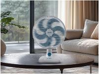 Ventilador de Mesa Ultra V-UT-30-01 30cm 6 Pás 3 Velocidades Branco e Azul - 2