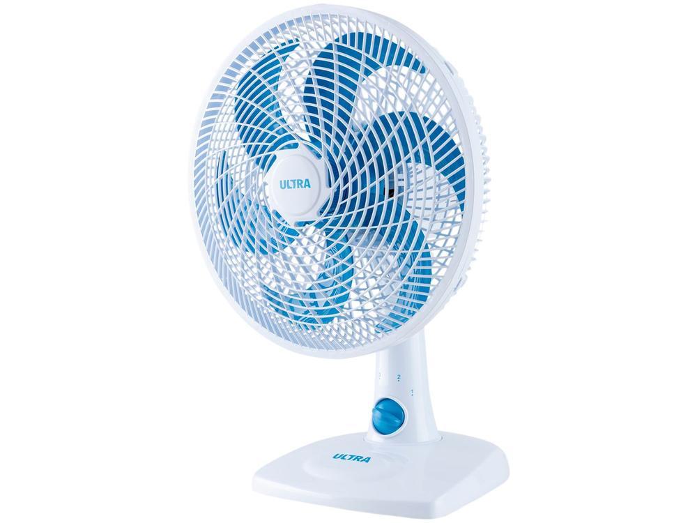 Ventilador de Mesa Ultra V-UT-30-01 30cm 6 Pás 3 Velocidades Branco e Azul - 8