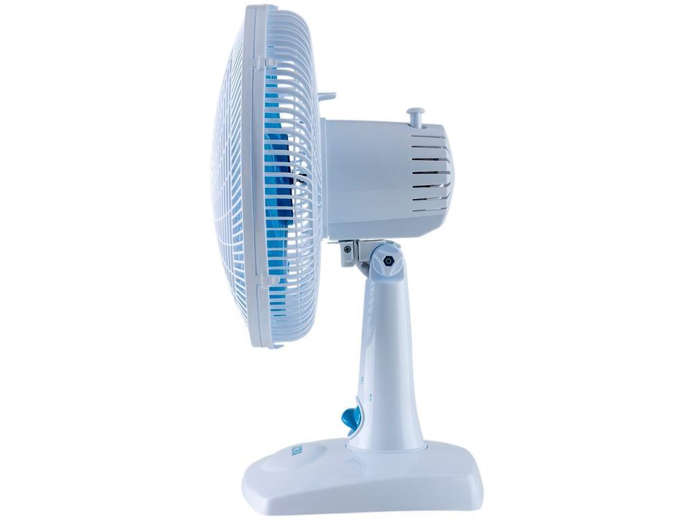 Ventilador de Mesa Ultra V-UT-30-01 30cm 6 Pás 3 Velocidades Branco e Azul - 9