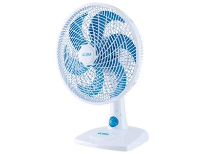 Ventilador de Mesa Ultra V-UT-30-01 30cm 6 Pás 3 Velocidades Branco e Azul