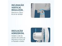 Ventilador de Mesa Ultra V-UT-30-01 30cm 6 Pás 3 Velocidades Branco e Azul - 15