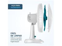 Ventilador de Mesa Ultra V-UT-30-01 30cm 6 Pás 3 Velocidades Branco e Azul - 6