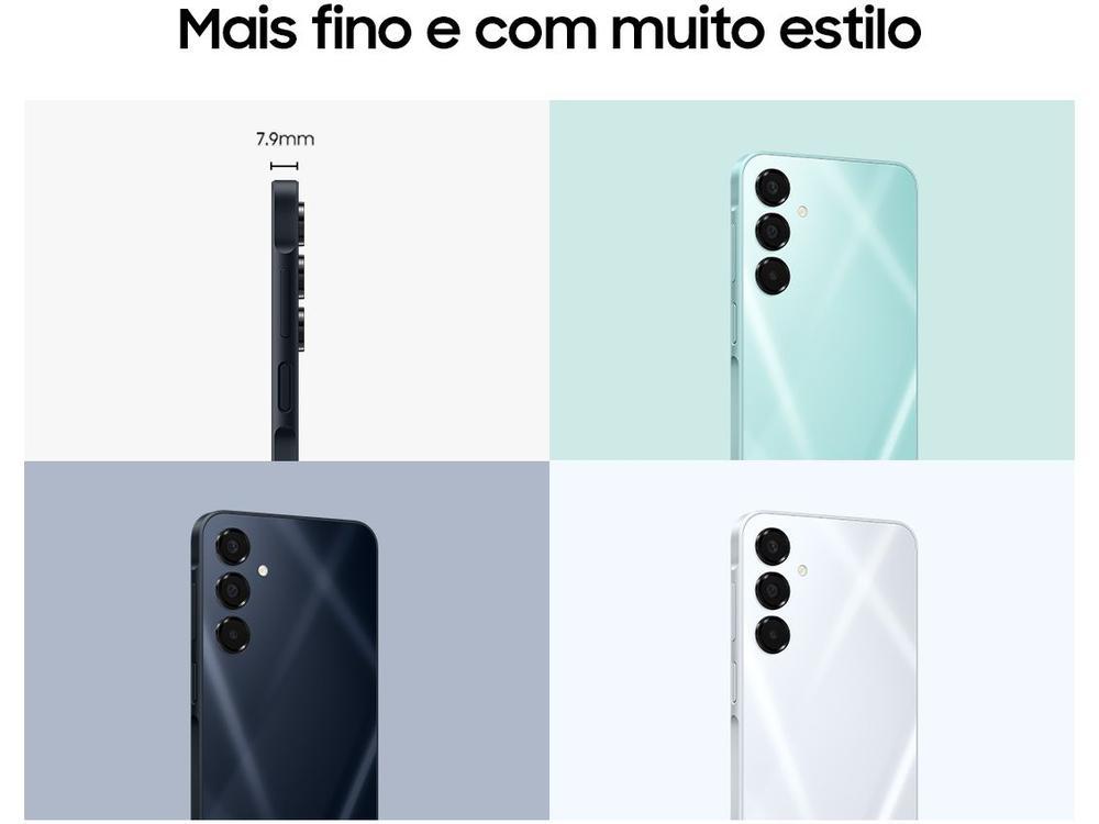 Smartphone Samsung Galaxy A16 256GB Cinza 5G 4GB RAM 6,7" FHD+ Câm Tripla + Selfie 13MP - 9