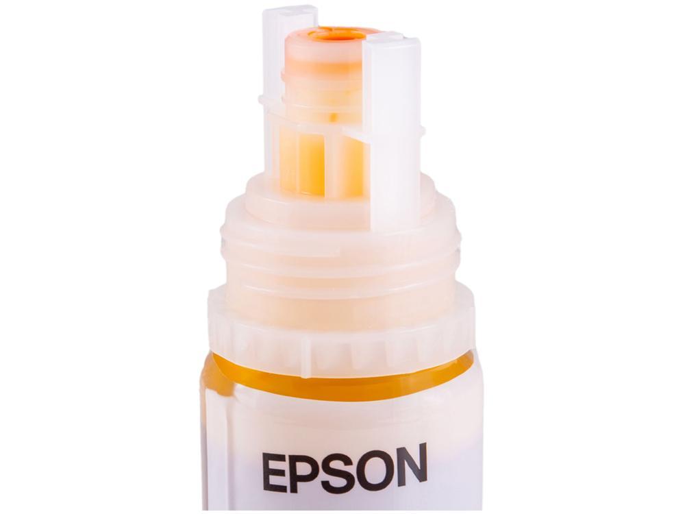 Garrafa de Tinta Epson EcoTank T504 Amarelo Original Refil - 3