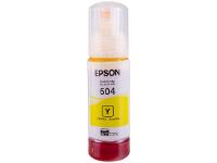Garrafa de Tinta Epson EcoTank T504 Amarelo Original Refil - 1